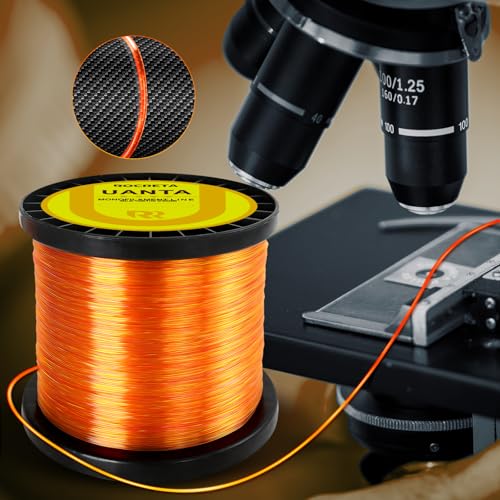UANTA Monofilament Fishing Line, Superior Abrasion Resistance Mono Line, Ultimate Saltwater Fishing Line Leader Materials, 2025 New Fishing Line Unique Camo Design - color: LAVA, size: 3LB(300YDS)