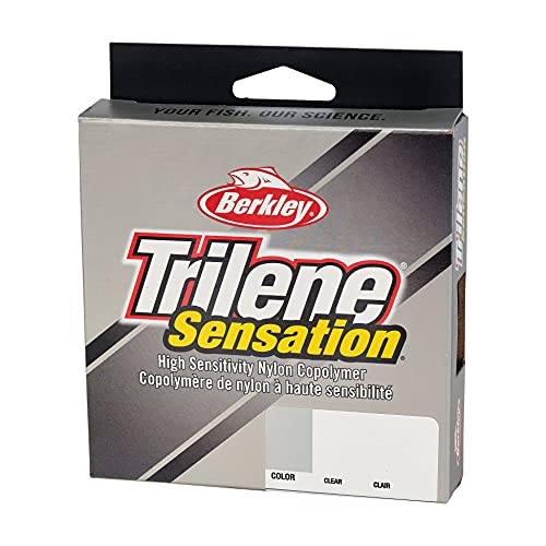 Berkley Trilene® Sensation, Clear, 2lb | 0.9kg Monofilament Fishing Line, Suitable for Freshwater Environments, 330yd | 301m, Clear Clair