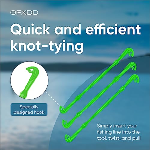 Loop Tyer - Hook Loop Tyer for Fishing - Plastic Fishing Line Knot Tying Tool - color: Green