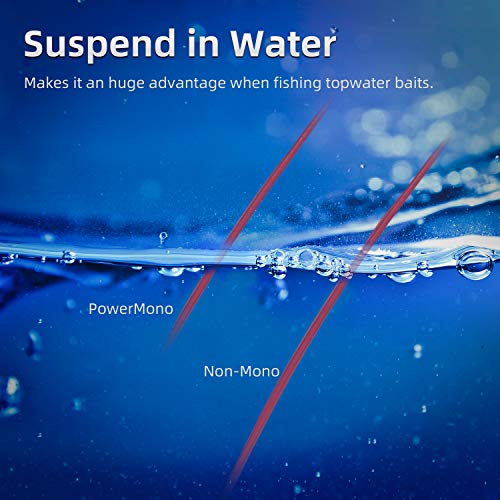 RUNCL PowerMono Fishing Line, Ice Monofilament Fishing Line 300/500/1000Yds - Ultimate Strength, Shock Absorber, Suspend in Water, Knot Friendly 3-35LB, Low & High-Vis Available, Gift Decoration - color: Brown, size: 6LB（1000Yards）
