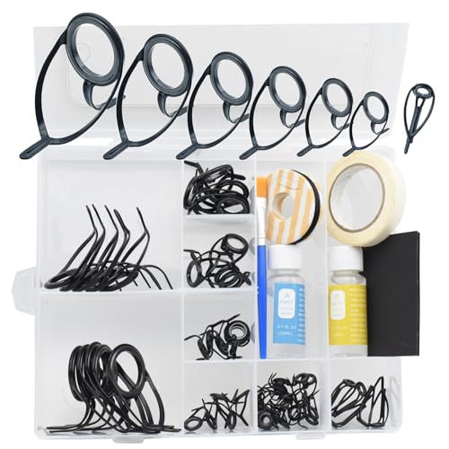 55pcs MN Saltwater Surf Fishing Rod Double Feet Large Spinning Stainless Steel Guides Repair Kits