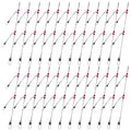 Narcissus Double Drop Saltwater Fishing Rig – Mono 2 Hook Bottom Rigs with Swivels & Snaps, Pre-Tied Surf Pier Boat Leader Line for Snapper, Bass, Mackerel, Catfish - color: Double Drop Rig-24Pack-Black