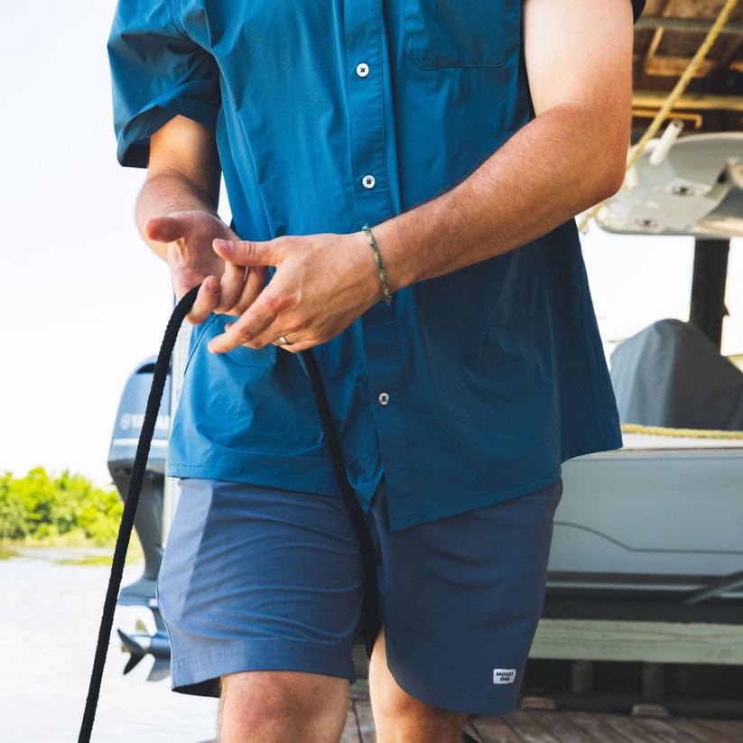 Mossy Oak Tibbee Everyday Men's Short Sleeve Fishing Shirt with UV Protection - Lightweight & Quick-Drying