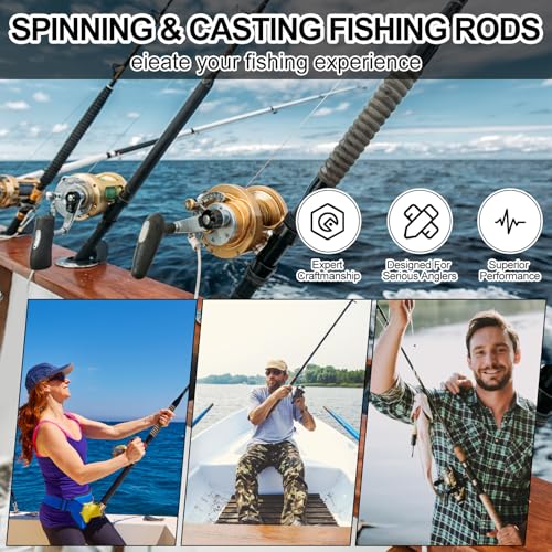 VioraWhite 2 Pcs 69 Inches Neoprene Fishing Rod Sleeves Floating Fishing Pole Cover for Casting Pole Lightweight Rod Socks for Storage and Transport,UV Resistant,Protection Solution
