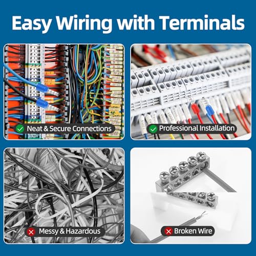 11 Sizes Wire Ferrule Kit Crimp Ferrule Connectors Insulated Pin Cord End Terminal AWG(22 20 18 16 14 12 10 8 6 4 2) Gauge - style: 22-2AWG 670P