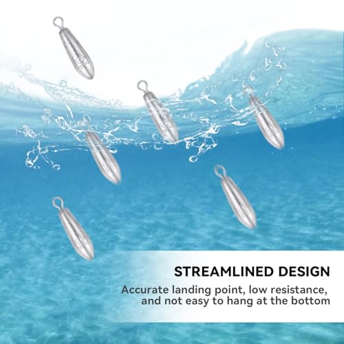 10 Pack Drop Shot Fishing Weights Kit, Drop Shot Weights, Fishing Bottom Sinkers Lead Weight for Bass Fishing Lures or Other Fish - style: 10 G / 0.35 Oz