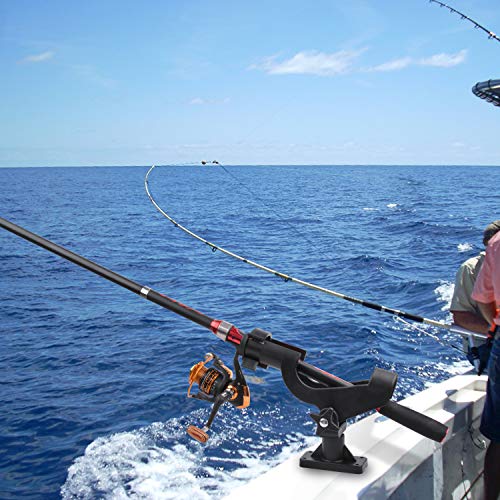 Fishing Rod Holders for Boat Adjustable Fishing Pole Holder with Large Clamp Folding Rod Racks Holder - color: 2pcs #5 Multi-Positional Mounting