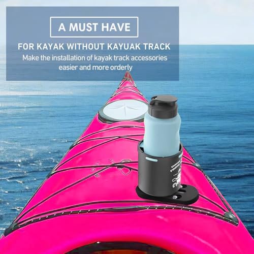 Kayak Track Kayak Low Profile Track,Kayak Rail,Kayak Accessories Mount Track,Kayak Gear Track for Fishing Rod Holder,Kayak Rail Track for Paddle Holders Fish Finder,Cup Holder,Anchor Cleats - size: 4inch4pcs