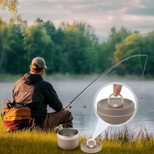 Honeydak 2 Pcs Worm Containers Keeper for Fishing, Insulated Bait Cooler for Worms Storage Box with 1 Handbag and 2 Tweezers, Empty Holder Box for Keeping Fresh and Alive
