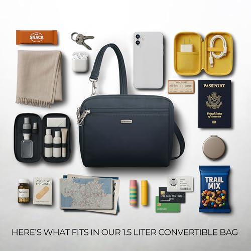 Travelon Anti-Theft Classic Convertible Crossbody & Waist Pack - color: Midnight
