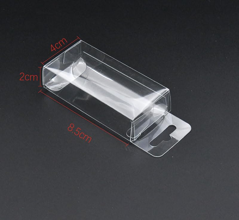 10pcs Fishing Lure Tackle Clear Plastic Package PET Box for Bait Crafts - size: 8cm/3.14" 10pcs