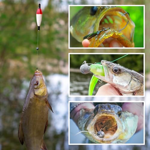 Fishing Accessories Kit Organized Fishing Tackle Box Included Hooks, Sinkers Weights, Rubber Bobber, Jigs, Beads, Swivels Snaps, Fishing Gear Kit - color: 306pcs