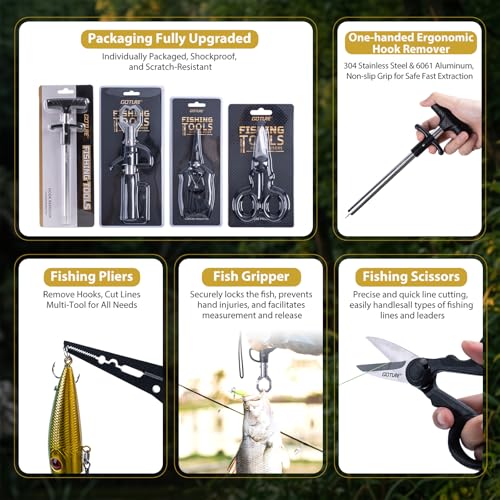 Goture Dual-Length Telescopic Fishing Poles & Reel Combo - size: 9-10FT