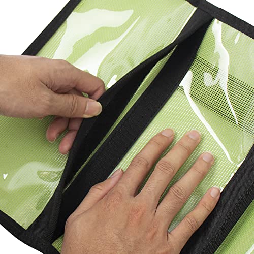 Lure Bag 6 Pocket PVC Protective Cover Durable Fishing Bag Trolling Lure Tackle Box - size: Large