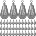 Landhoow Bell Sinkers Weights Casting Swivel Bell Sinkers Fishing Weights Rig for Ocean Saltwater Freshwater Surf Bass Fishing Casting Gear Tackle - size: 3/4oz