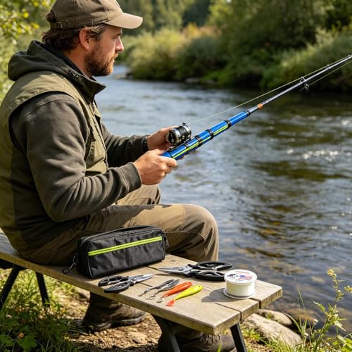 Catapult Fishing Rod, Portable Handheld Fishing Rod Kit, 2026 Upgrade Compact Sling Shot Fishing Reel, Compact Casting Fishing Set with Reel & Accessories - size: B