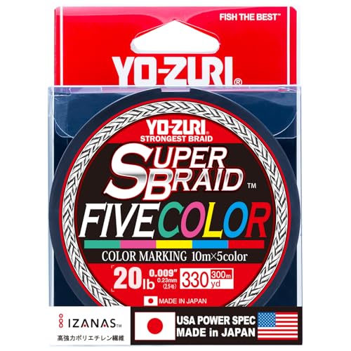 Yo-Zuri Superbraid Fishing Line - color: Multi Color (5 Color), size: One Size