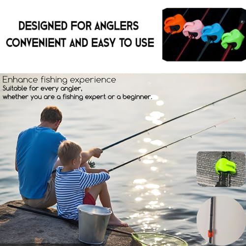 Multifunctional Rod Holder - Portable Takedown Fishing Rod Clips for Ground/Car/Wall/Beach, Auto Fixed Fish Poles Holders with Pressure Grip, Fits Shore/Telescopic Rods & Fixed Ball - color: Blue * 4