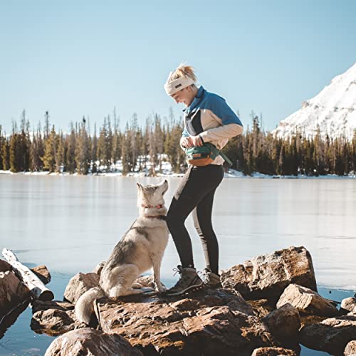 Wilderdog Utility Fanny Pack stores Treats, Balls, Keys in 3 Pockets with adjustable strap and Poop Bag dispenser (Evergreen) - color: Evergreen