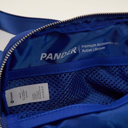Pander Unisex Belt Bag Fanny Pack for Women with Adjustable Strap, Small Waist Pouch for Workout Running Traveling Hiking - color: Pool Blue