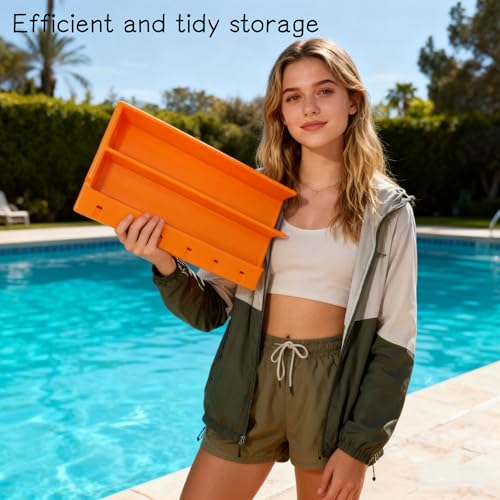 Kayak Under Seat Storage Compatible with Kaku Kayaks, Fishing Tackle Organizer Holds for Plano 3700 Boxes, Tool-Free Installation Kayak Accessory