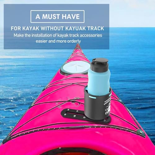 Kayak Track Kayak Low Profile Track,Kayak Rail,Kayak Accessories Mount Track,Kayak Gear Track for Fishing Rod Holder,Kayak Rail Track for Paddle Holders Fish Finder,Cup Holder,Anchor Cleats - size: 9inch4pcs
