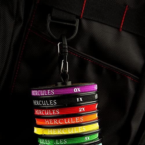 HERCULES Fly Fishing Tippet 3 Pack with Fly Tippet Holder, 55 Yards - color: Clear nylon tippet 3pcs with tippet bar, size: 0X1X2X - 55YDS