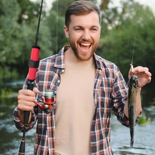 8 Pack Fishing Lure Covers，Lure Wraps for Fishing Rod，Fishing Hook Bait Covers - color: red