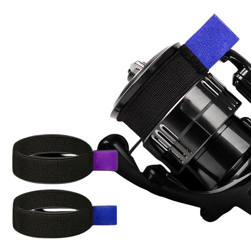 16pcs Spool Cover Fishing Spool Belt Pole Holder Flexible Spinning Reel Belt Thicken with Handle Spinning Protection Belt Fish Tackle