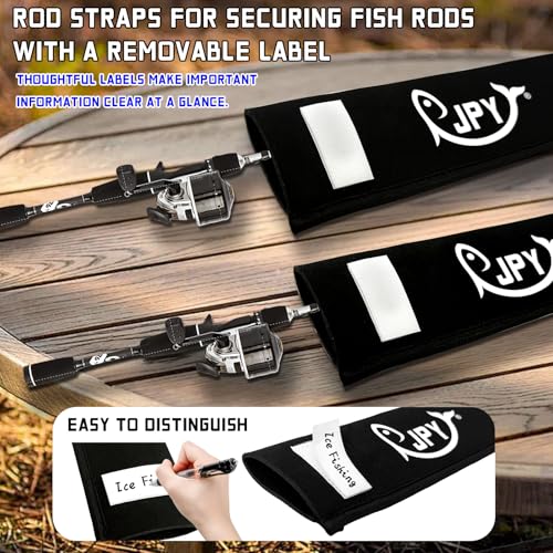 JPY 2 Pcs 3in Wdith Neoprene Fishing Rod Sleeve Protective Rod Covers for Fishing Poles Hook-Resistant Rod Storage Case Fits Spinning Casting Trolling Rods - size: Black x 1 - 60 IN