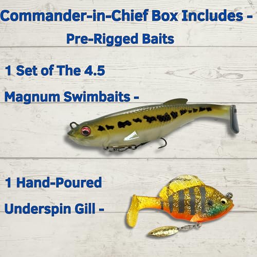 5 Star Freshwater Fishing Kit, Lures for Bass (Commander-in-Chief) - size: Commander-in-Chief