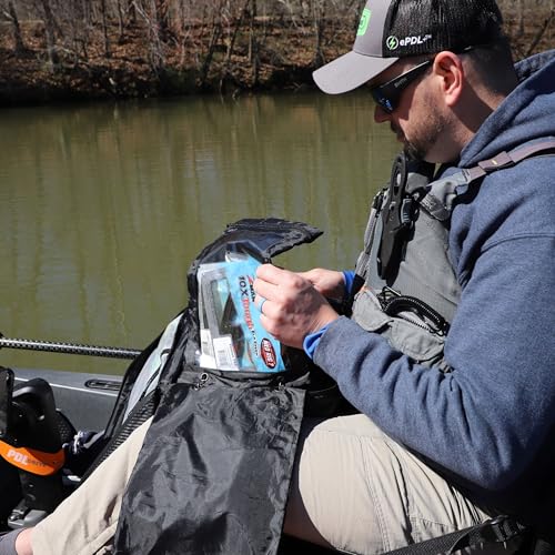 YakAttack 14” x 12” HD Bait Binder | Large Soft Bait Organizer & Fishing Lure Storage Case | Heavy-Duty Imported Tackle Bag for Plastics, Tools & Gear | Ideal for Kayak & Boat Anglers | Fishing Wallet - size: 14" x 14"