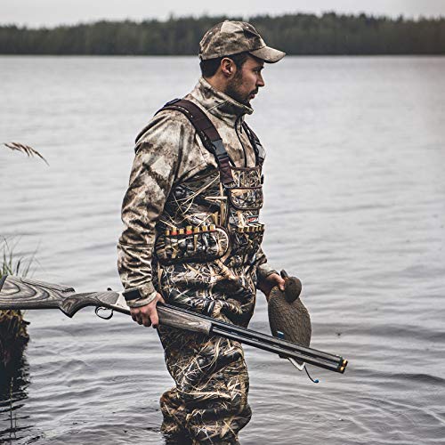 HISEA Hunting Waders for Men with 600G Insulated Boots, 4.5mm Neoprene Waterproof, Bootfoot Chest Wader Fishing Duck Hunting