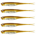 QualyQualy Soft Swimbait Fishing Lures 5PCS 6PCS Jerk Shad Minnow Drop Shot Lure Bass Bait Shad Lure Soft Jerkbait for Bass Trout Pike Walleye Crappie 2.95'' 3.93'' 4.72'' - color: A-5#, size: 3.93“ - 5Pcs