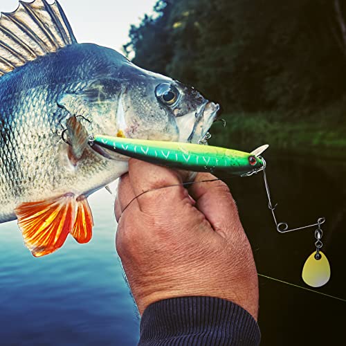 Sumind Fishing Spinner Blades Spinner Bait Smooth Spoons Rigs Fishing Spoons Blades Lures Accessories - color: Gold, size: Large