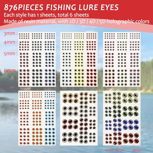 Skylety 200 Pcs Fishing Stainless Steel Split Rings, 50 Treble Hooks, Lure Tackle Connector Fishing Pliers, Fish Lanyard and 876 Lure Eyes for Tackle Fish - color: Red