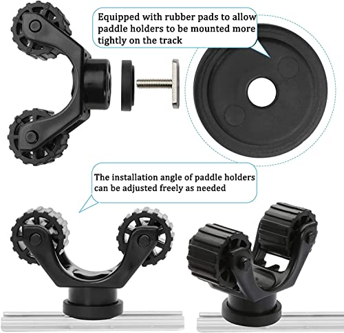 Kayak Paddle Holder, Kayak Accessories Track Mount for Kayak Paddles, Kayak Fishing Accessories