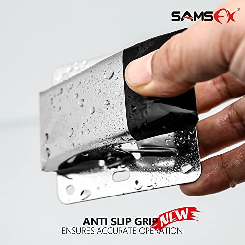 SAMSFX Fish Cleaning Board Tools Fillet Clamp w/Screws Deep-Jaw Fish Tail Clip Board for Scaling Table Bait (Fish Clamps with Black Grip) - color: Fish Clamp with Black Grip