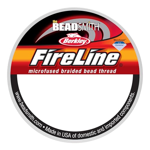 The Beadsmith Fireline by Berkley – Micro-Fused Braided Thread – 4lb. Test, .005”/.12mm Diameter, 15 Yard Spool, Smoke Grey – Super Strong Stringing Material for Jewelry Making and Bead Weaving - color: Smoke Grey, size: 4lb, .005”, 15 yard