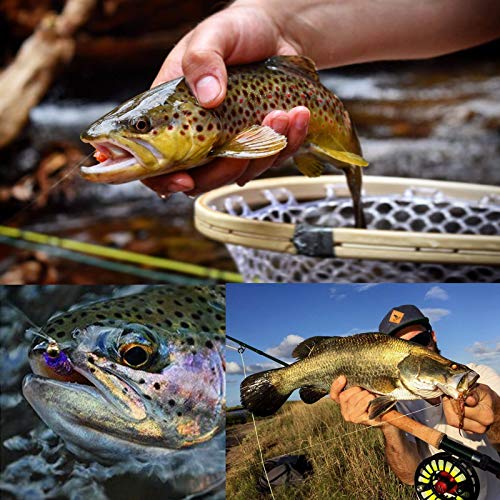 M MAXIMUMCATCH Maxcatch Fly Fishing Tapered Leader Line 6 Pack -Pre-Tied Loop- Tensile Strength- Abrasion Resistance- Low Memory 7.5ft/9ft/12ft/15ft, 0X-7X - size: 12ft 4X(6pcs)
