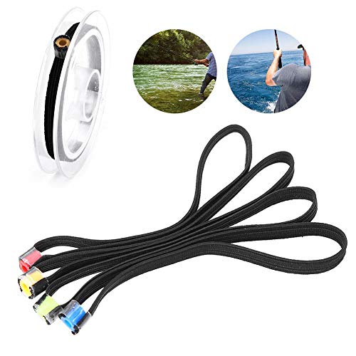 4PCS Fishing Tippet Ring Elastic Fabric Fishing Tippet Spool Ring Fish Wire Loop Tackle Accessory