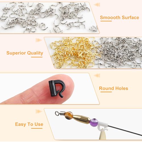 Fishing Clevis Easy Spin U-Shaped Brass Links, 120/250pcs Quick Change Spinner Clevis Spinner Blade for Lure Making Spinnerbait Parts Accessory Freshwater Saltwater - color: Spinner Clevis Kit-250pcs