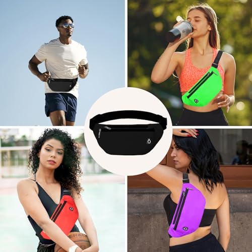 Fanny Pack for Women Men,Crossbody Fanny Pack Water Resistant Sports Waist Bag Pack, Belt Bag for Travel Hiking Running - color: 1pack-darkblue
