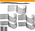 Long Shank Neck EWG Offset Worm Hook Wide Gap Swimbait Weedless Fishing Terminal Tackle - color: 25/PK LONG NECK EWG 5/0 HOOK & (6) WEIGHTS