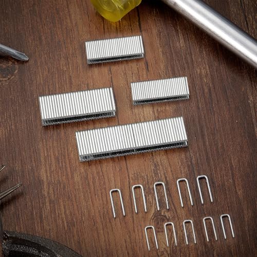 Jetec 40 Pieces Plantation Shutter Repair Kit Replacement Louvers Staples Window Blind Tilt Rod Operable Plantation Silver Missing Metal Indoor Louver Staples Tools Repair(0.6 x 0.19, 0.75 x 0.19) - size: 0.6 x 0.19", 0.75 x 0.19"