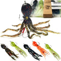 Soft Fishing Lures Shad Minnow Swimbaits, Pre-Rigged Jig Heads Paddle Tail Swim Baits for Bass, Trout, Walleye, Crappie, Sinking Jigs Bait for Saltwater Freshwater, Fishing Gifts for Men - color: C1-5pcs Soft Octopus Swimbait