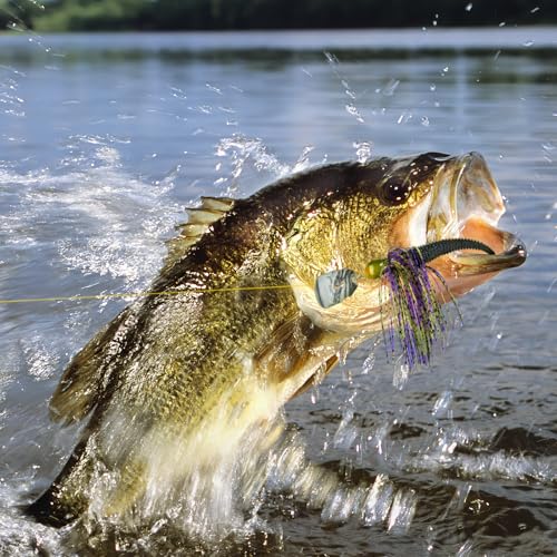 MadBite by KastKing Bladed Jig Fishing Lures, Multi-Color Kits, Irresistible Vibrating Action, Sticky-Sharp Heavy-Wire Needle Point Hooks, Popular 3/8 oz and 1/2 oz Sizes, Includes Storage Box - color: C: 3 Pack (3/8oz) - Muddy Water
