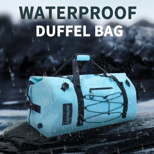 80L Dry Bag Large Waterproof Bag Roll-Top Heavy Duty Fishing Duffel Bag with Durable Straps & Handles for Kayaking Paddle boarding Boating Rafting Fishing - color: Blue