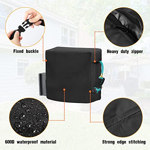 Garden Hose Reel Covers for Giraffe Tools AW40 1/2" x 130 ft Retractable Garden Hose Reel, Outerdoor Wall-Mounted Hose Reel Cover All Season Protection - 24"L x13"Wx 19.7"H - size: 24"L x13"Wx 19.7"H