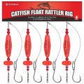 Catfish-Rig-for-Bank-Fishing-Catfishing-Tackle-Floats-with-Rattler-Santee Cooper Rig Equipment - color: Red-4 Pack, size: 2.5 inch